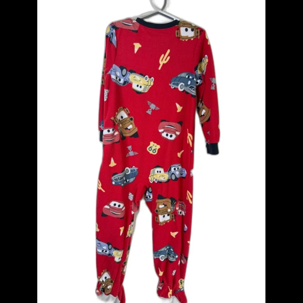 Disney Cars 5T One-Piece Fleece Pajamas